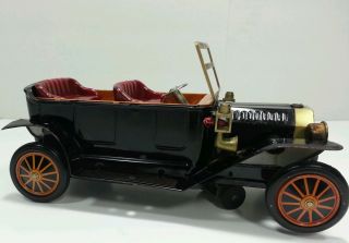 Vintage Battery Operated Tin Model A Ford Toy Car