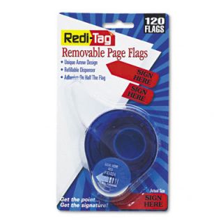 120 Redi Tag Arrow Message Flags Dispenser Sign Here