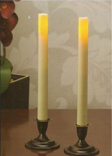Candle Impressions Flameless Taper Candles Set of Two 9
