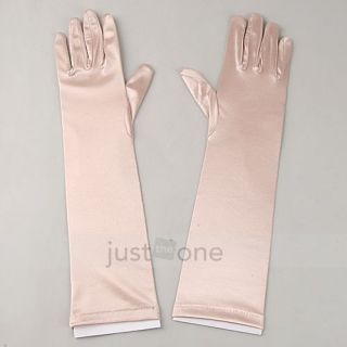  Gloves for Evening Party Costume Cocktail Prom Dress Beige