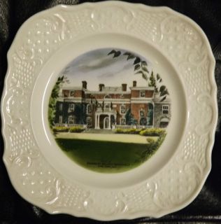 SQUARE PLATE OF FRANKLIN ROOSEVELTS HYDE PARK HOME BY DELANO