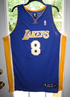 Reebok Kobe Bryant LA Lakers NBA Basketball Jersey sz 48 EUC