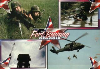 Fort Benning Georgia Home of the Infantry United States Army Postcard