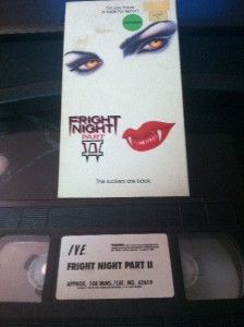 Fright Night 2 VHS Slip Ive Roddy McDowall William Ragsdale Julie