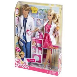 Barbie I Can Be A Doctor Working Together 2 Doll Set by Mattel Ken