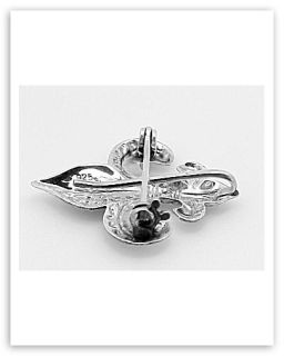  metal sterling silver shape fleur de lis style pin item p 3065