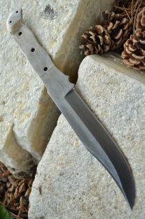  Large 10 1/2 Blank Knives Bowie Clip Layers Damascus Knife Custom New