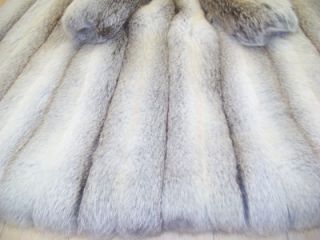 THIS IS A NATURAL GOLDEN ISLAND FOX COAT WITH SHAWL COLLAR