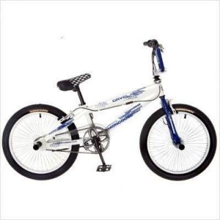 Mongoose Freestyle Bike R2304 Boys Gavel BMX 20 Bicycle White Navy