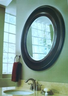 Framed Round Circle Wall Mirror Bath Vanity Home Decor