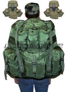 US Gi Military Lge Back Pack w Al Alice Frame Pouches