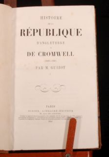 1854 Cromwell Histoire Republique DAngleterre M Guizot