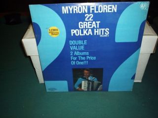 Myron Floren 22 Great Polka Hits Vol 2 SEALED 2 LP