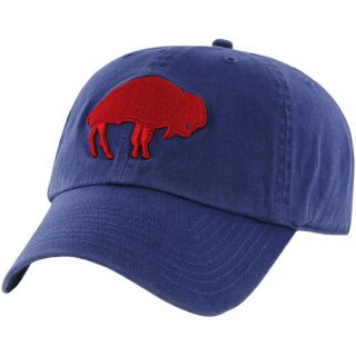  Brand Buffalo Bills Throwback Franchise Fitted Hat Royal Blue