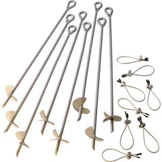ShelterLogic 8 PK of Auger Anchors w Clamps 10079