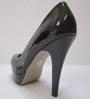 by Guess Vianaa Platform High Heel Pumps Size 11 Black Patent HOT