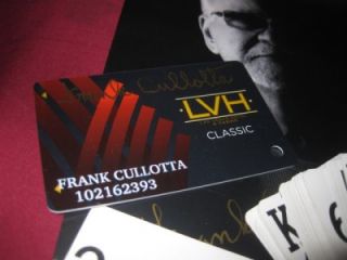 Frank Cullotta Casino Signed Deck of Cards with Players Card Hilton