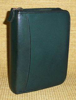 Compact 1 25 Rings Green Leather Franklin Covey Planner Binder