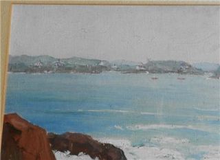 Henry Curtis AHL Jr Oil Painting Seascape Coastal Scene