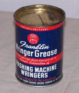 Antique Franklin Wringer Grease Can Advertising