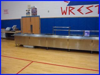 Food Service Line Cafeteria Stainless Steel Various Pieces Restaurant