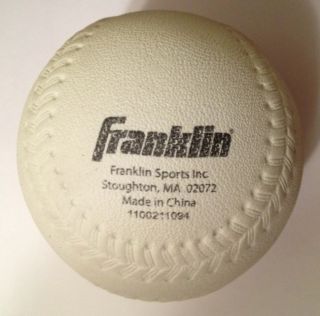 Franklin Sports 100 % Sponge Rubber Baseball 1915 Used Softball 2 3/4