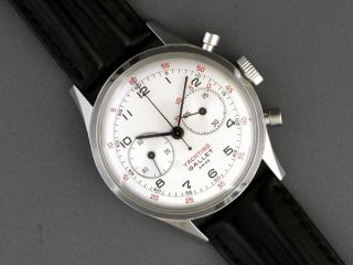gallet multichron yachting chronograph circa 1960 s 45 minute