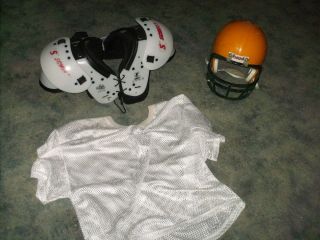Football Shoulder Pad Shirt Helmet and Pants