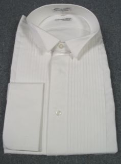 New Mens Fumagalli White Cotton Wing Tuxedo Shirt
