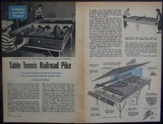 Model Railroad Ping Pong Table How to Build Plans