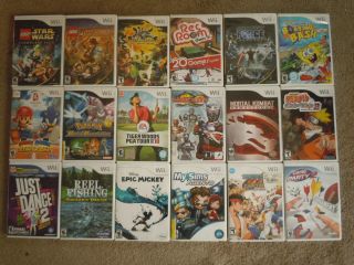  Wii 18 Game Lot