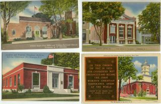 fredonia ny lot of 6 linen postcards new york mailed no we carry a