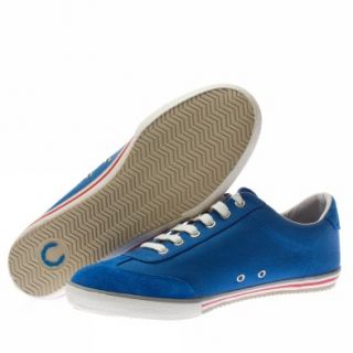 Fred Perry Newington Canvas Suede UK Size Light Blue Trainers Shoes