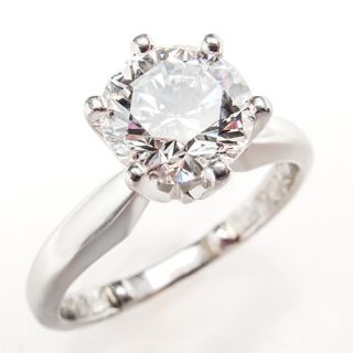 GIA 1 Carat Diamond Solitaire Engagement Ring Platinum Eco Friendly