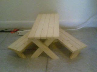 American Girl Furniture Picnic Table Unfinished