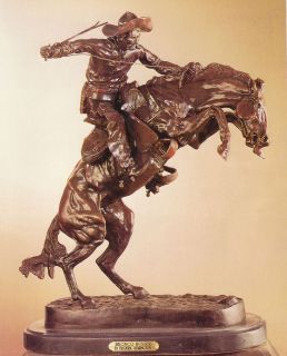 Bronco Buster Bronze Statue Frederic Remington Large