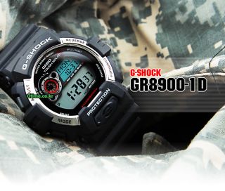 Casio Gshock Solar LED White Light Black Watch New GR8900 1