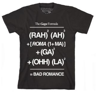 Lady Gaga T Shirts Bad Romance Formula 11Colours Female