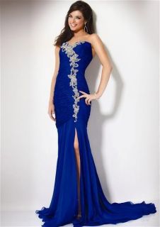  Mermaid Blue Evening Dress Prom Dress Formal Gowns Ball Gown