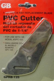 Gardner Bender PVC Replacement Cutter Blade GPRB 125