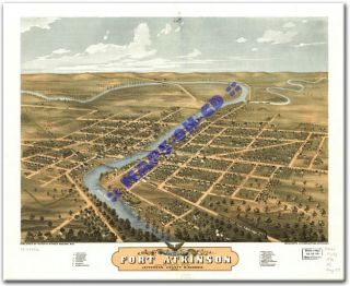 fort atkinson wisconsin panoramic map on cd rom