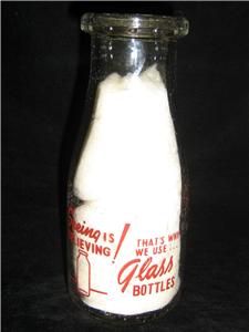 Vintage Healthway Dairy 1/3rd Quart Milk Bottle Fort Atkinson, WI