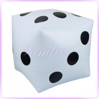Giant 38cm Inflatable Black and White Dot Dice Party