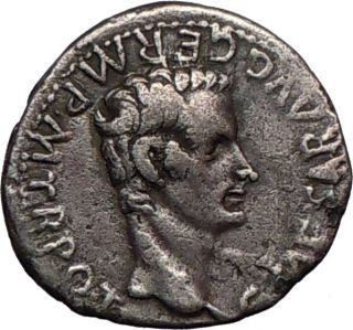 Gaius Caligula & Agrippina,37AD.,Silver Denarius.Two Portraits.Ex BVH