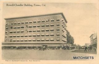 Fresno California Rowell Chandler Building Postcard