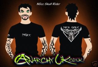  Nick Gale Custom Cycles Skull Rider T Shirts