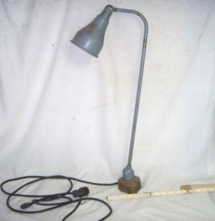 OLD Vintage Swivelier Industrial Work Desk Counter Lamp Light