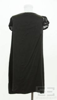 Galliano John Galliano Black Silk Lace Sleeve Dress Size 32/46