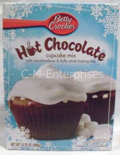   Crocker Hot Chocolate Cupcake Mix with Marshmallows and Frosting Mix