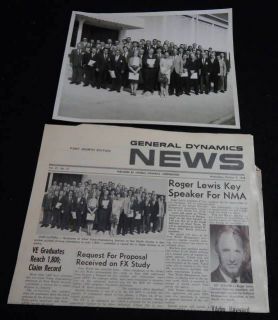 1968 General Dynamics Newsletter Photo Fort Worth GD TX